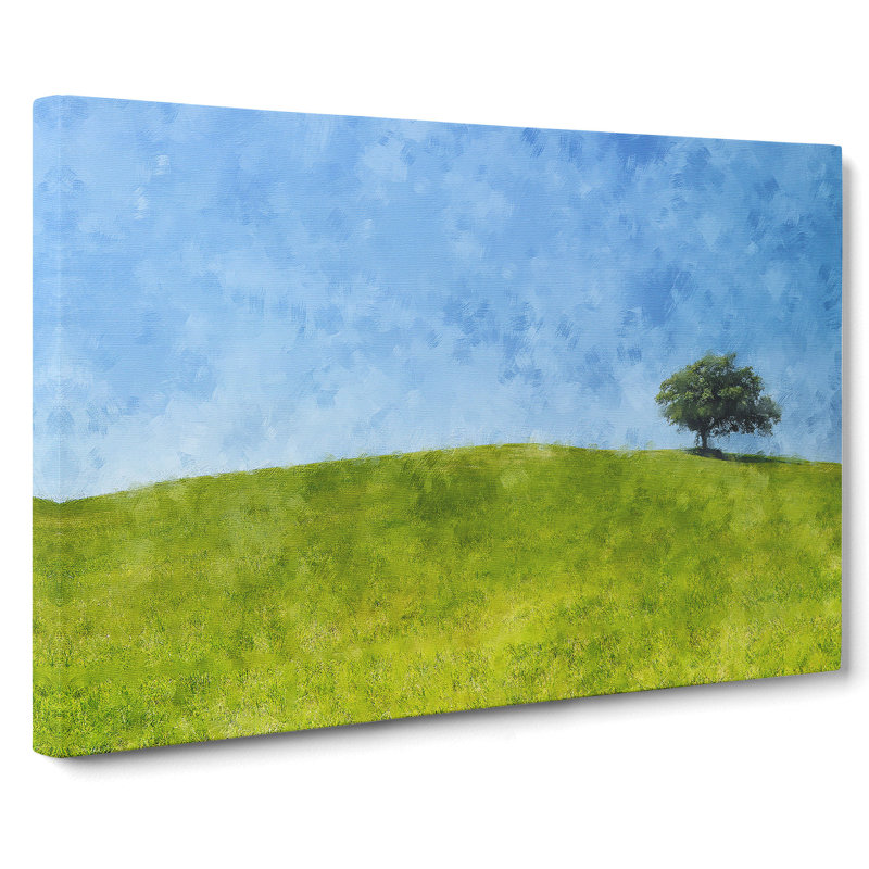Tree Upon A Hill - Wrapped Canvas, 35cm H x 50cm W x 3cm D