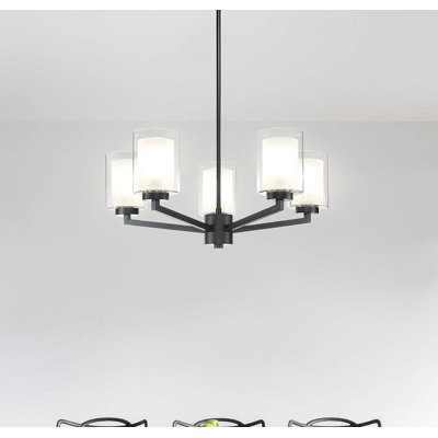 5 - Light Iron Dimmable Chandelier