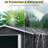 8ft X 10ft Black Metal Outdoor Shed - Galvanized Iron Build, Four Punched Vents, Padlockable Sliding Doors, Uncomplicated Assembly Steps Storage In Structure, Vents For Adequate Ventilation, Doors-117994302