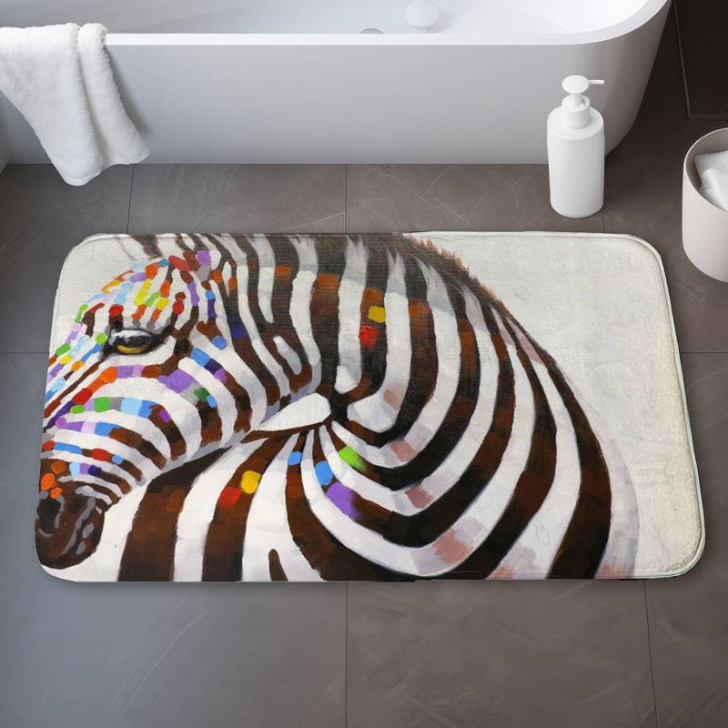 Florvil Microfiber Non-Slip Bath Mat
