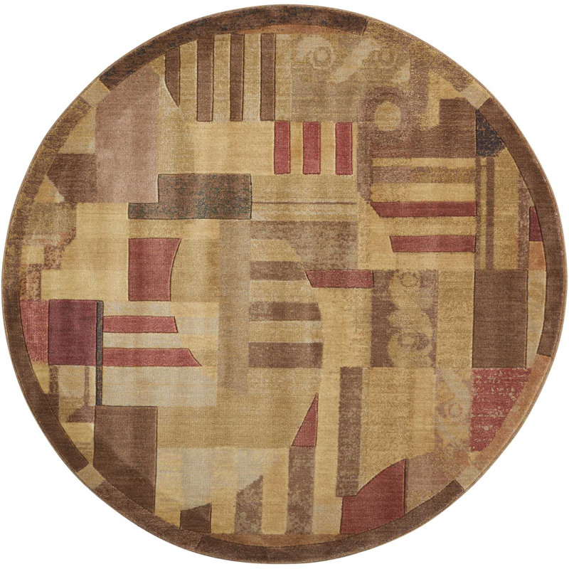 Tapis contemporain transitionnel multicolore Anastasia, Tapis de couloir 2 pi x 5 pi 9 po