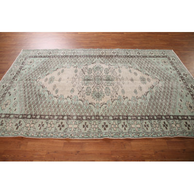 Distressed Anatolian Turkish Area Rug 6x9