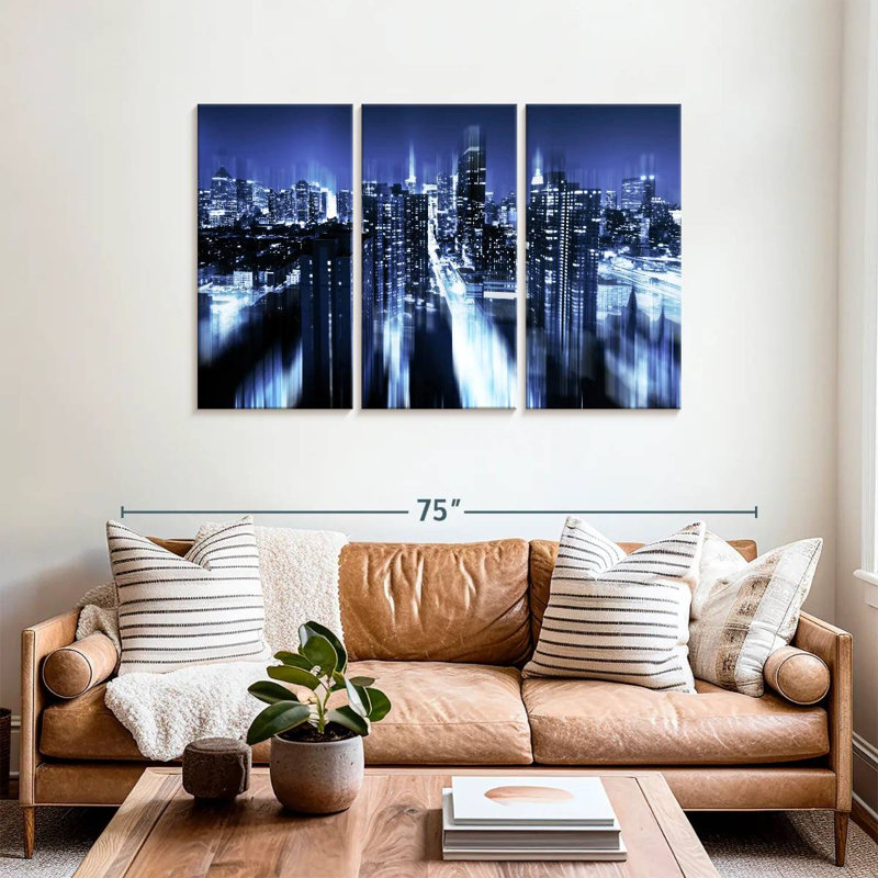 Rorry Blue Night Manhattan, 36" H x 57" W