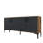 Modern Console Table with Metal Legs and Handles, Walnut & Anthracite, 70.9 x 30.7 x 13.8 inches | 100% Melamine Coated Particle Board, 0.7 inch Thickness | Wall-Mountable Design with Numerous Shelves for Stylish Storage-1530422486