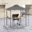 Tente de barbecue pour barbecue 8 'x 5', gris foncé