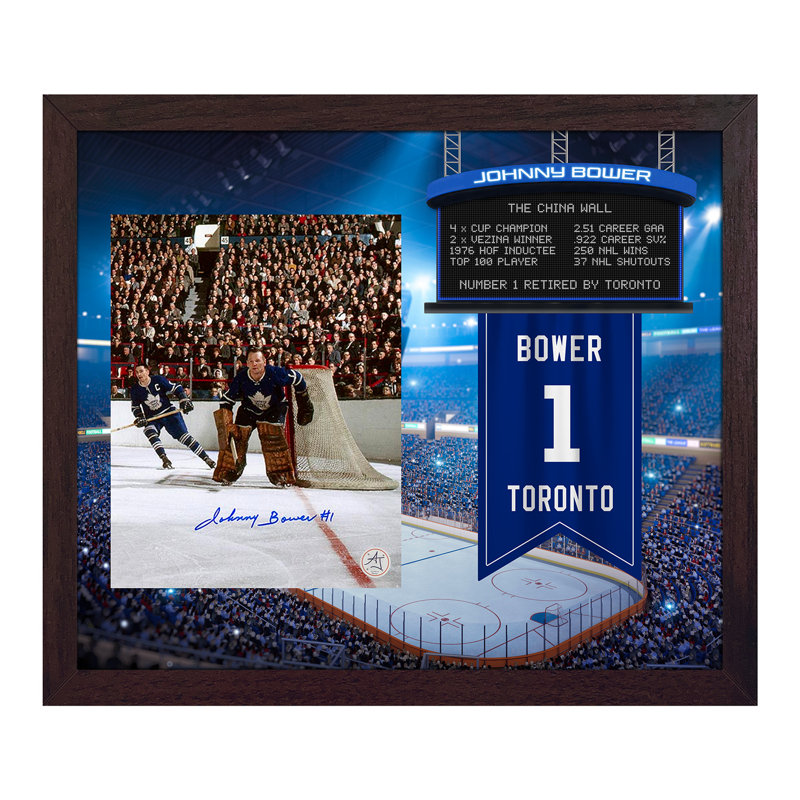 Cadre Johnny Bower 23 x 27