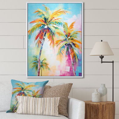 Kuerten Popart Palm Trees III - Palms & Palm Trees Framed Prints