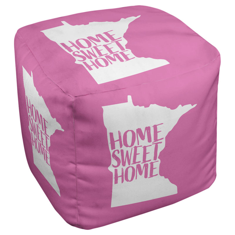 Repose-pieds à cubes minnesota de the home, Rose