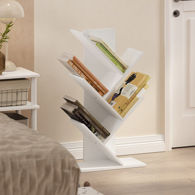 Korou Wood Geometric Bookcase