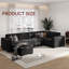 Canapé modulaire rembourré 6 pièces Fouraker-1205009759
