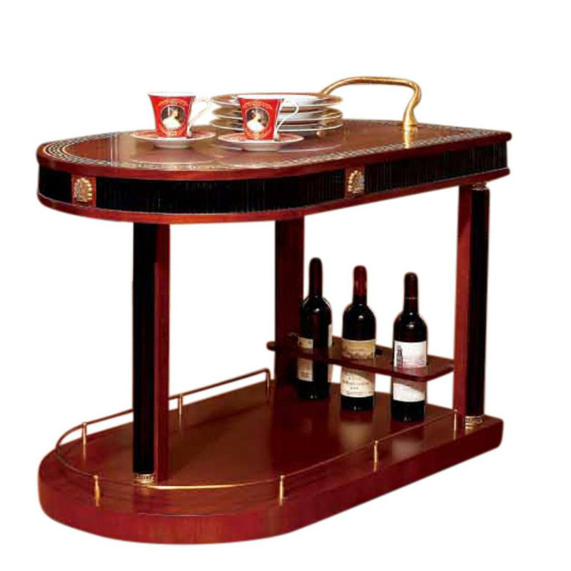 Edelman Solid Wood Bar Cart