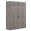 Armoire élégante et fonctionnelle à 4 portes avec tiroir et armoire supérieure pour le rangement de la chambre à coucher