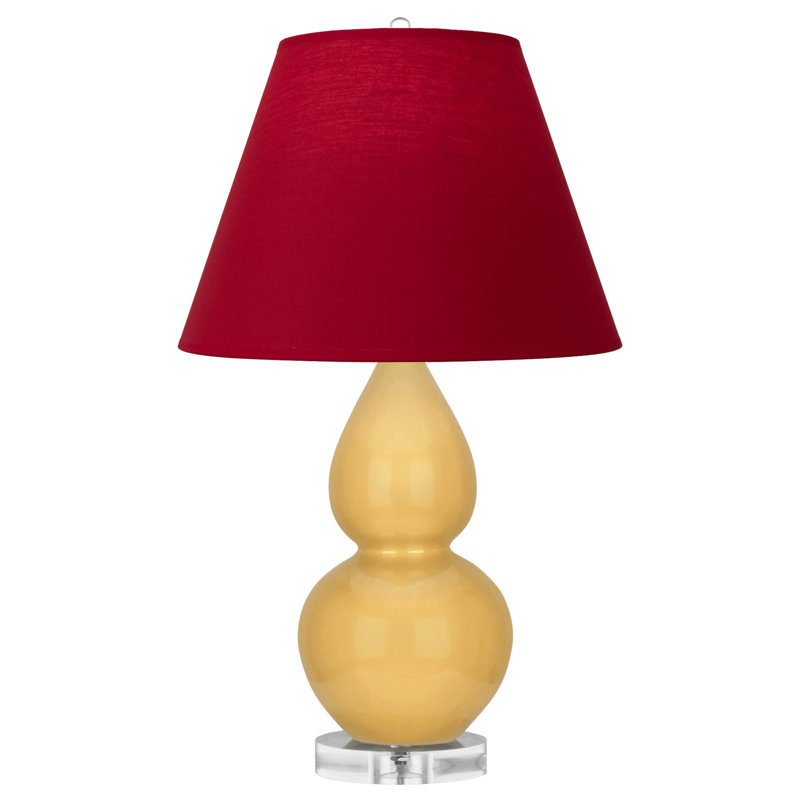 Petite lampe d'appoint à double gourde, Jaune, Rouge