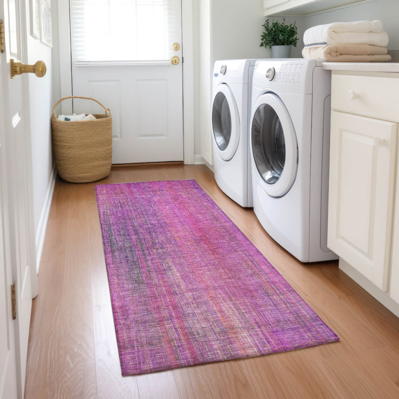 Tapis intérieur / extérieur Kinslee, Tapis de couloir 2 pi 3 po x 7 pi 6 po