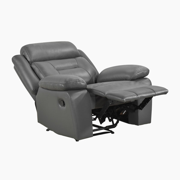 Red Barrel Studio® Sitz 40" Transitional Genuine Leather Manual ...