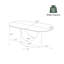 Table de salle à manger moderne minimaliste ovale avec plateau de table en pierre frittée-621156684-621156675