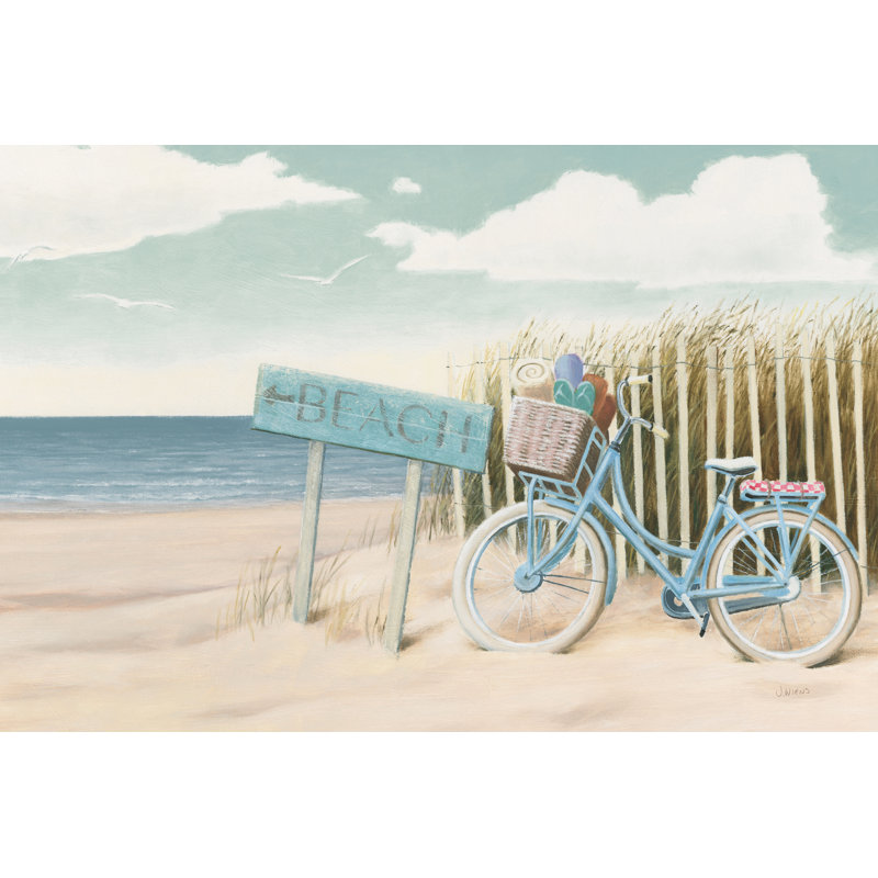 "Beach cruiser II Crop" par James Wiens, reproduction d'art sur toile non encadrée, H 12 po x l 18 po, Toile avec cadre