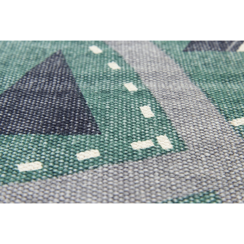 Calliope Cotton Green Indoor Rug