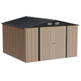 Remise de rangement en métal l 10 pi x P 10 pi avec ventilateur