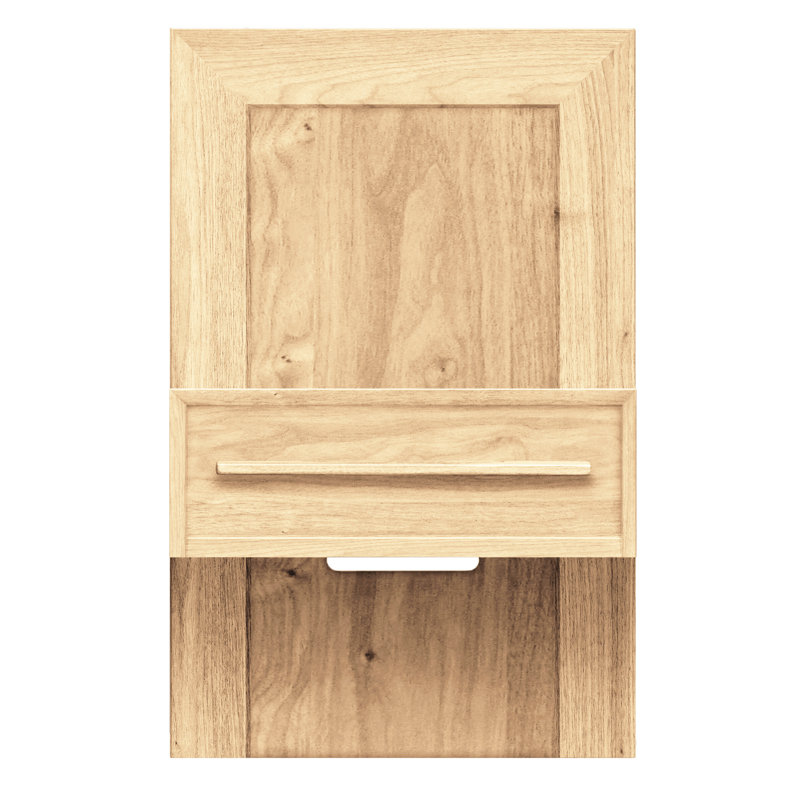 Moduluxe 1 - Drawer Solid Wood Nightstand, Conventional, Natural Cherry