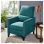 Fauteuil inclinable en tissu Teal