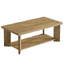 Table basse 47,24 "avec rangement ouvert