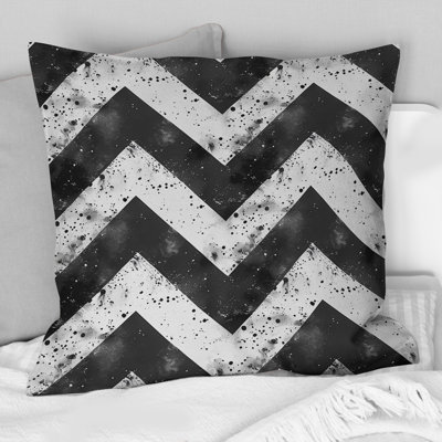 Chevron Flow III - Chevron Throw Pillow