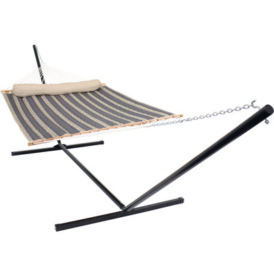 Hamac de bar en polyester matelassé pour 2 personnes avec support 15 pi Mullin