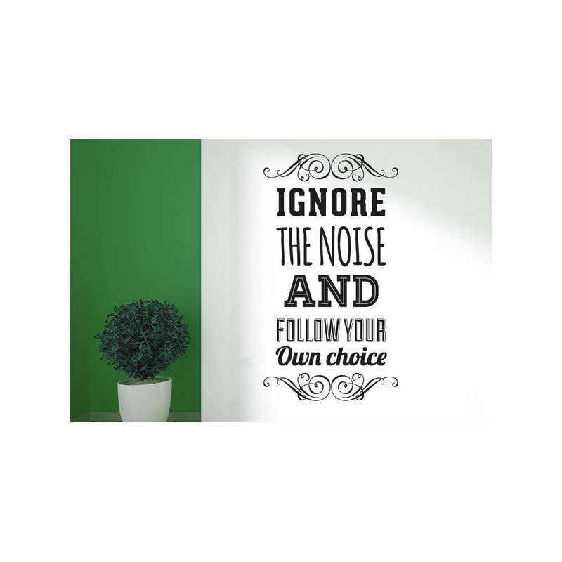 Non-Wall Damaging Wall Decal, Medium, Black