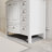 Mandilyn 36" Fully Assembled Single Sink Bathroom Vanity with Engineered Stone Top, Ceramic Sink, Hand Paint-1438752670