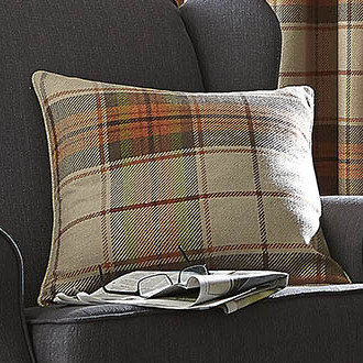 Brushed Heritage Check Cushion Cover