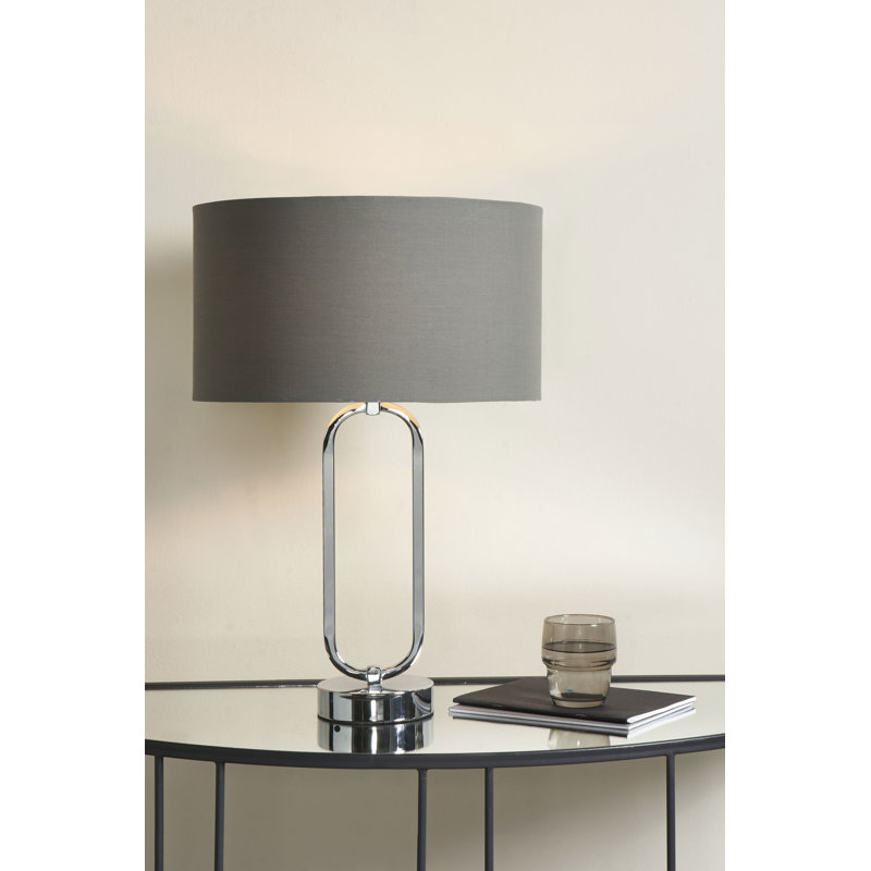 Louen Metal Table Lamp, Grey