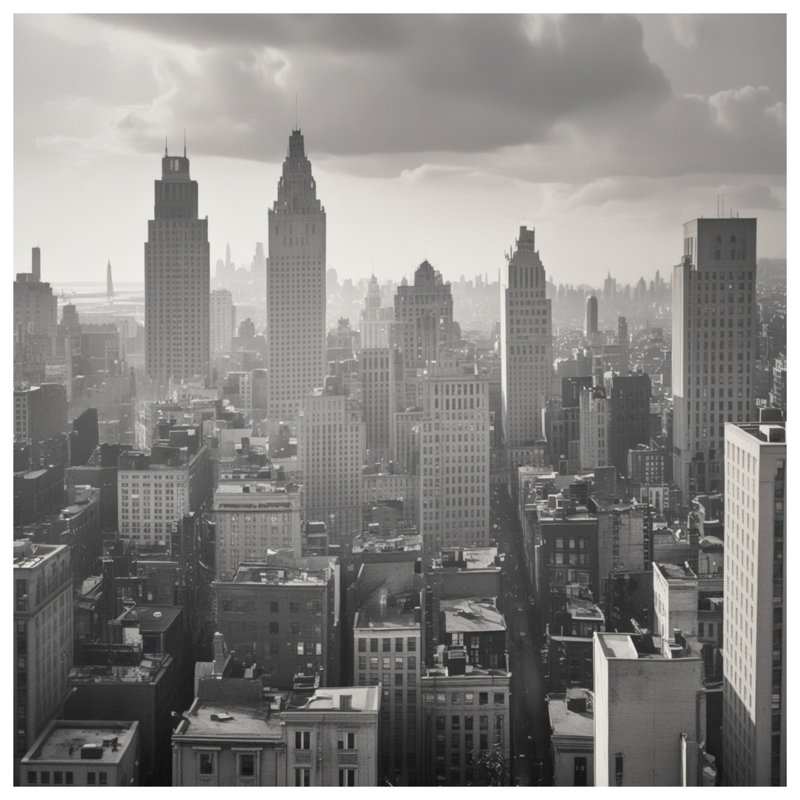 New York City Skyline, rideaux transparents et occultants - 1 panneau, 50 po x 92 po - 1 panneau, Transparent