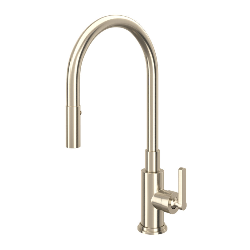 Lombardia Pull-Down Kitchen Faucet, Satin Nickel