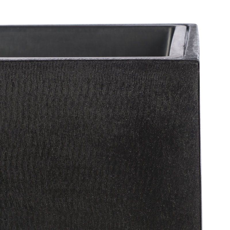 Damariye Planter Box, Black, 24" H x 16.9" W x 16.9"D