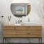 Lavabo de salle de bain rectangulaire en céramique blanche 19,63 "X 13,69"