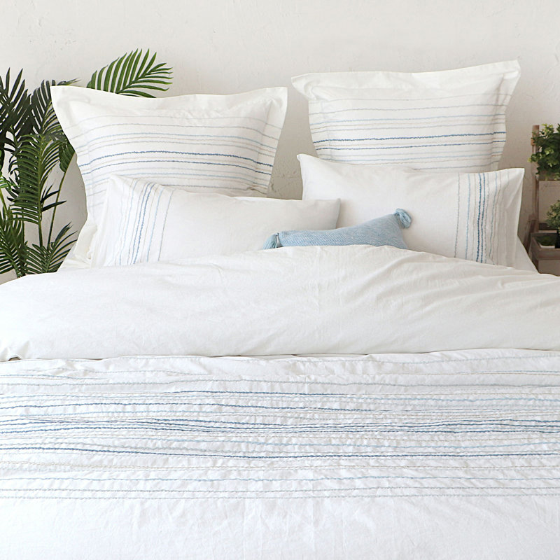 Terrington Stitched Duvet Set, King Duvet Cover + 2 King  Shams