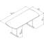 Table de conférence Racetrack-1467228179