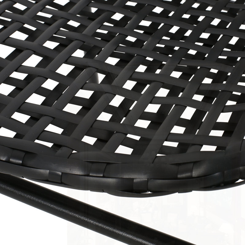 Ensemble de 2 chaises d'extérieur, Noir