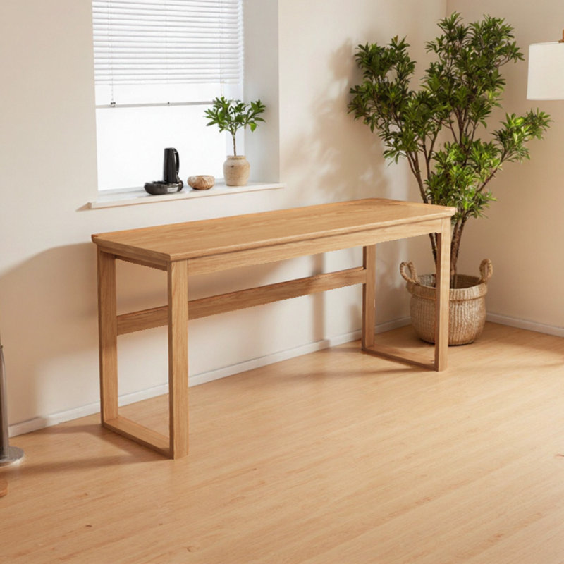 Bureau moderne en bois massif avec pieds renforcés, H 29,52 po x l 39,37 po x P 15,74 po
