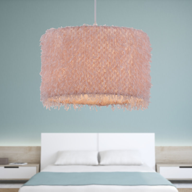 20cm H Polyester Lamp Shade, Pink