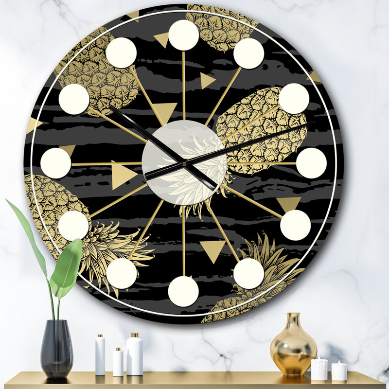 Horloge murale Mid-Century, Surdimensionné