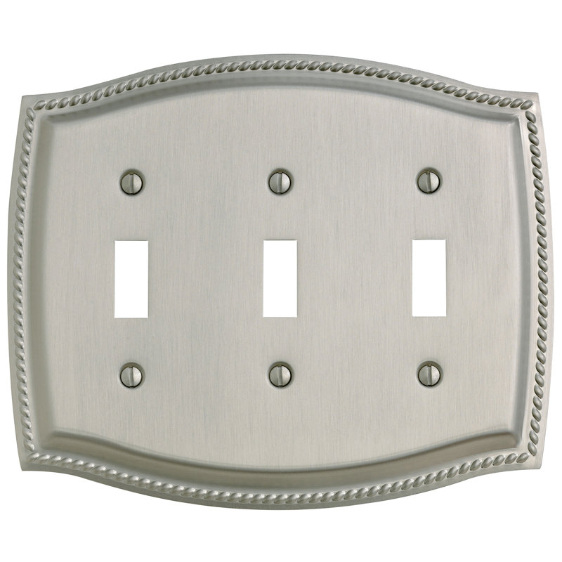 3-Gang Toggle Light Switch Wall Plate