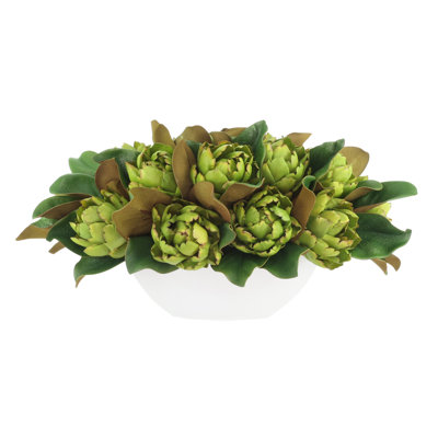 Polysilk Magnolia Arrangement in Pot