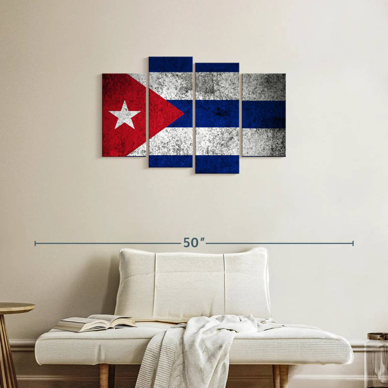 Drapeau cubain Borges, H 22 po x l 36 po