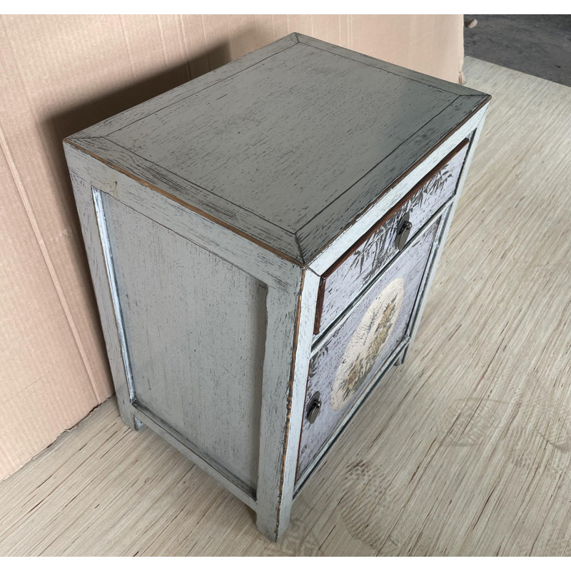Calandra 45cm W Solid Wood Bedside Table