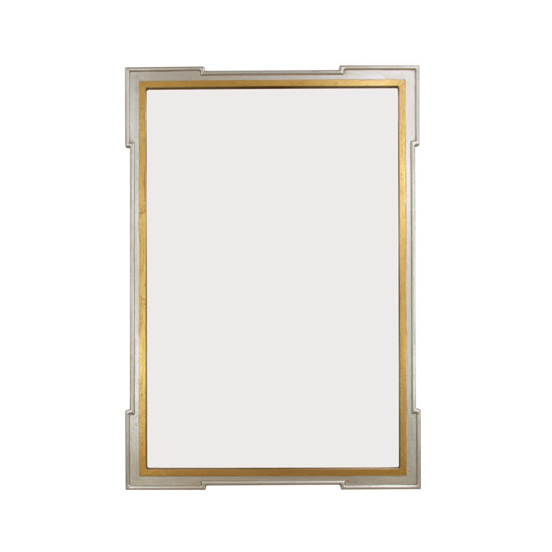 Pari Wall Mirror, Silver/Gold Leaf