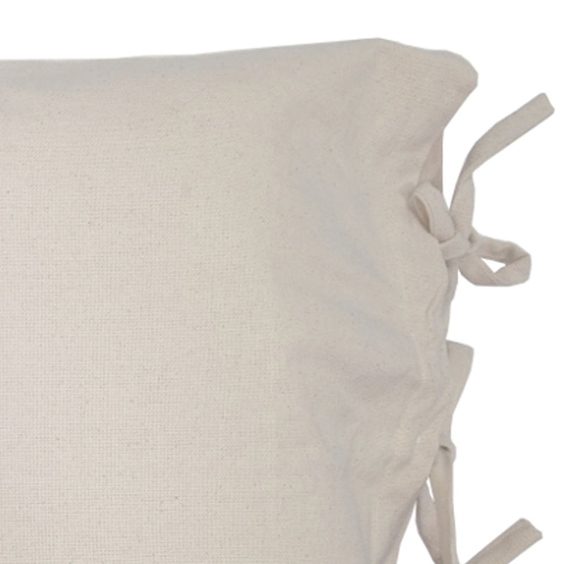 Housse et insert rectangulaires en coton, Crème