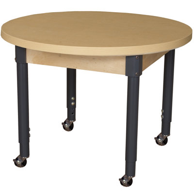 Table d'activité circulaire à hauteur ajustable