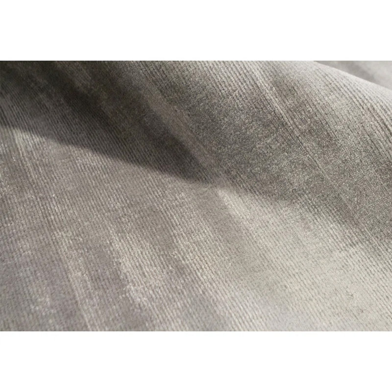 Tapis gris de haute qualité noué à la main, Rectangle 5 pi 9 po x 8 pi 9 po